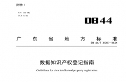 7月18日截止！廣東省地方標(biāo)準(zhǔn)《數(shù)據(jù)知識產(chǎn)權(quán)登記指南（送審稿）》征求意見