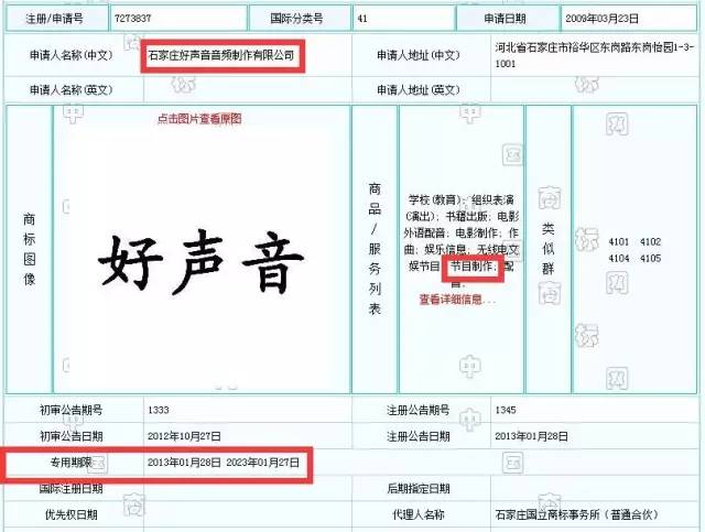 暫更名"中國(guó)新歌聲"！三問(wèn)浙江衛(wèi)視"好聲音"注冊(cè)商標(biāo)相關(guān)權(quán)益是啥？