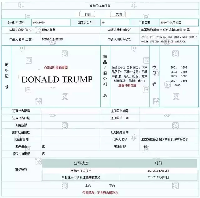 特朗普你咋不上天呢？要不要在中國注冊那么多商標啊