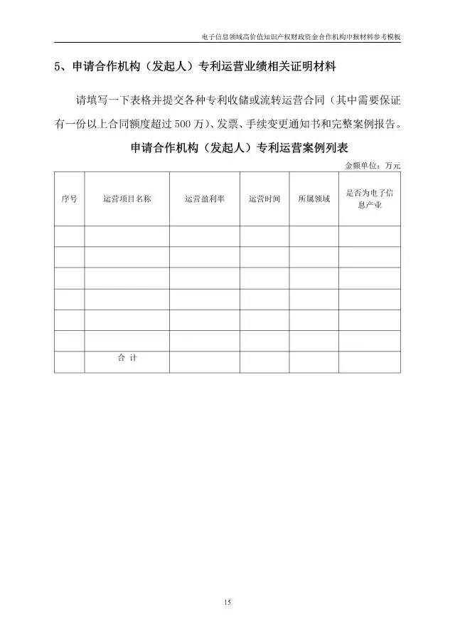 北京經(jīng)信委、北京財政局聯(lián)合發(fā)布公開遴選第一批電子信息領域「高價值知識產(chǎn)權(quán)培育運營合作機構(gòu)」通知