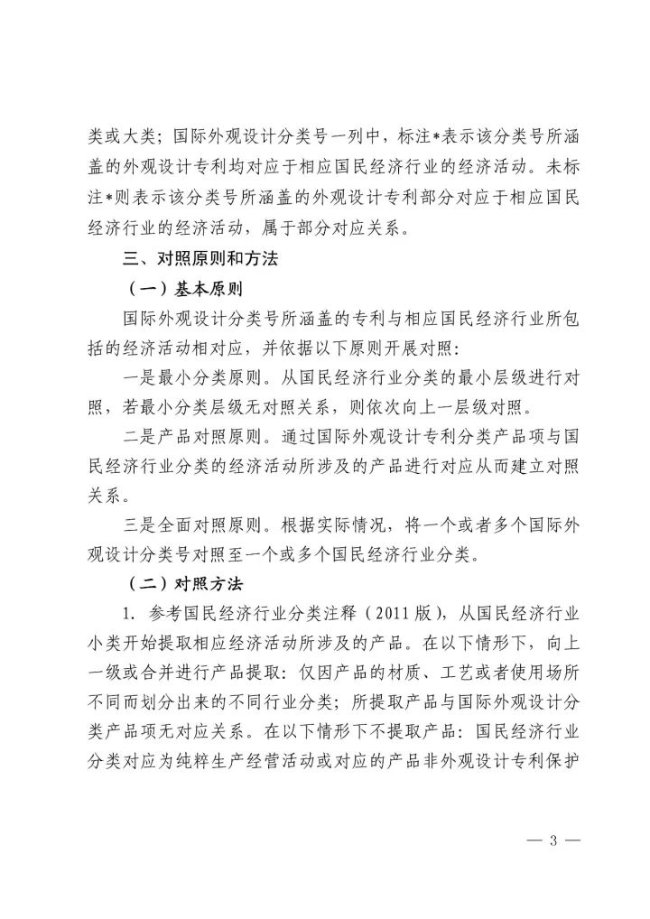 《國際外觀設計分類與國民經濟行業(yè)分類參照關系表(試行)》印發(fā)