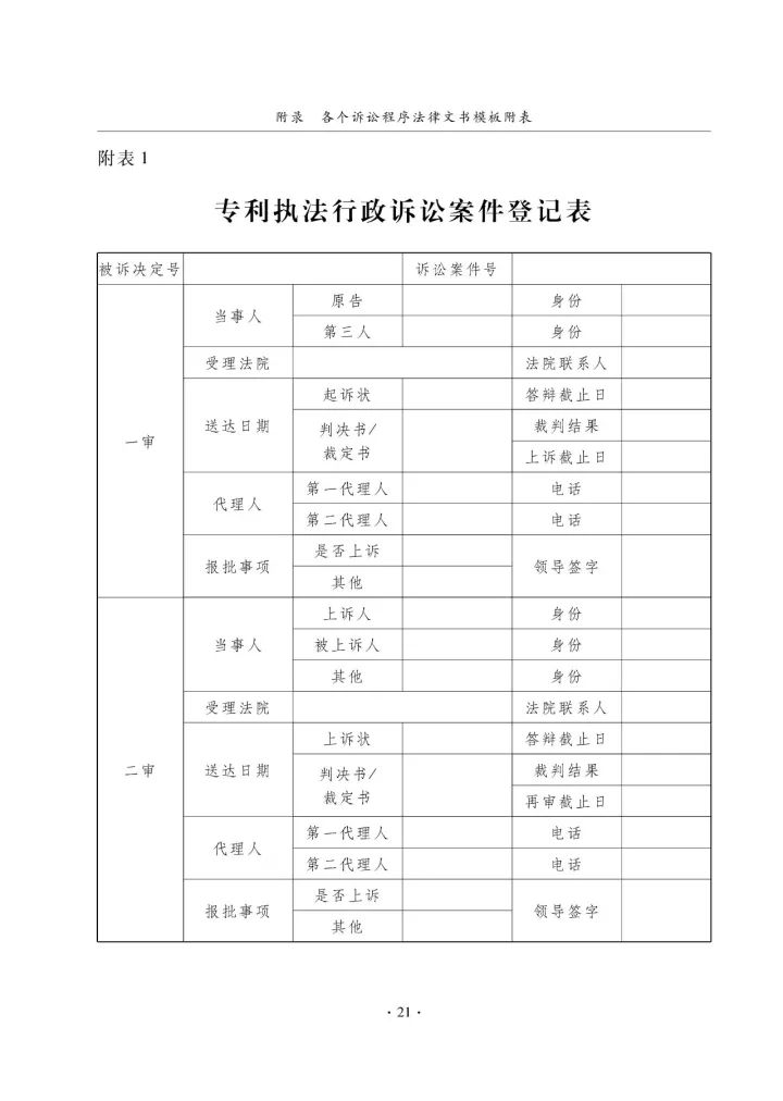 國知局：《專利執(zhí)法行政應(yīng)訴指引（征求意見稿）》公開征求意見通知