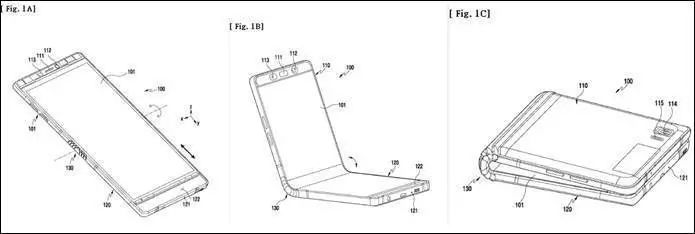 2018熱門「可折疊式手機(jī)專利圖紙」對(duì)比！