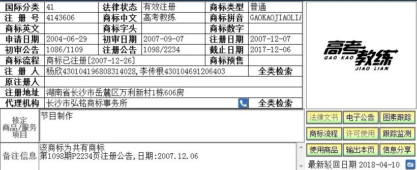 與高考有關的「趣味」商標！