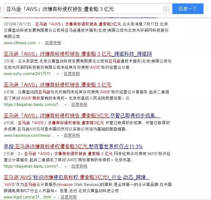 遭索賠 3 億元？亞馬遜「AWS」涉嫌商標侵權(quán)被告