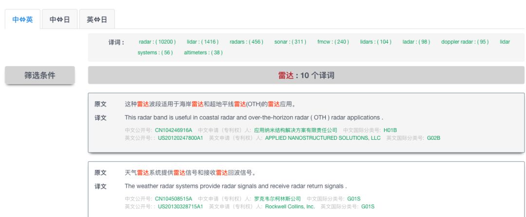 一款集「專利機(jī)器翻譯和專利詞典」的綜合服務(wù)平臺“AIpatent”