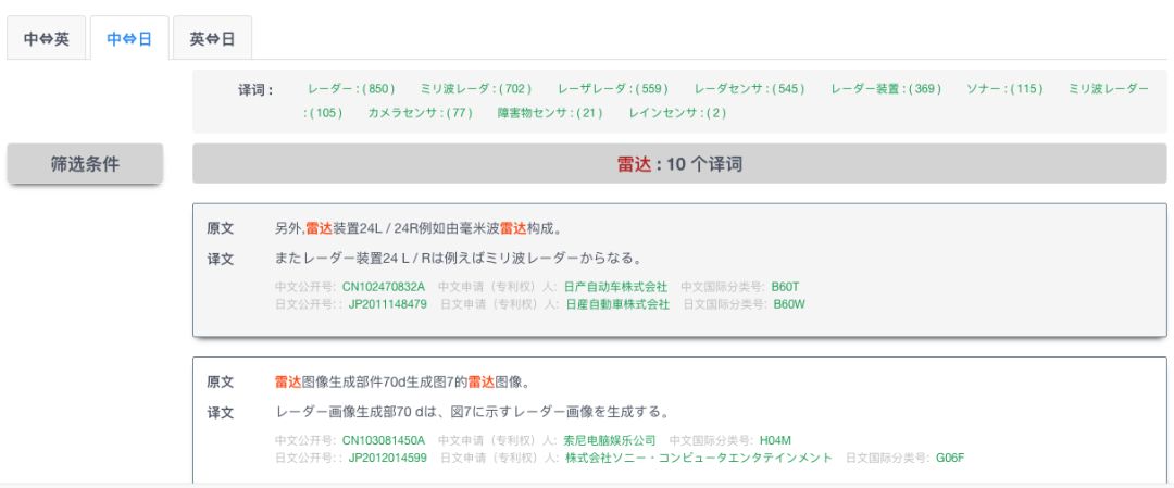 一款集「專利機(jī)器翻譯和專利詞典」的綜合服務(wù)平臺“AIpatent”