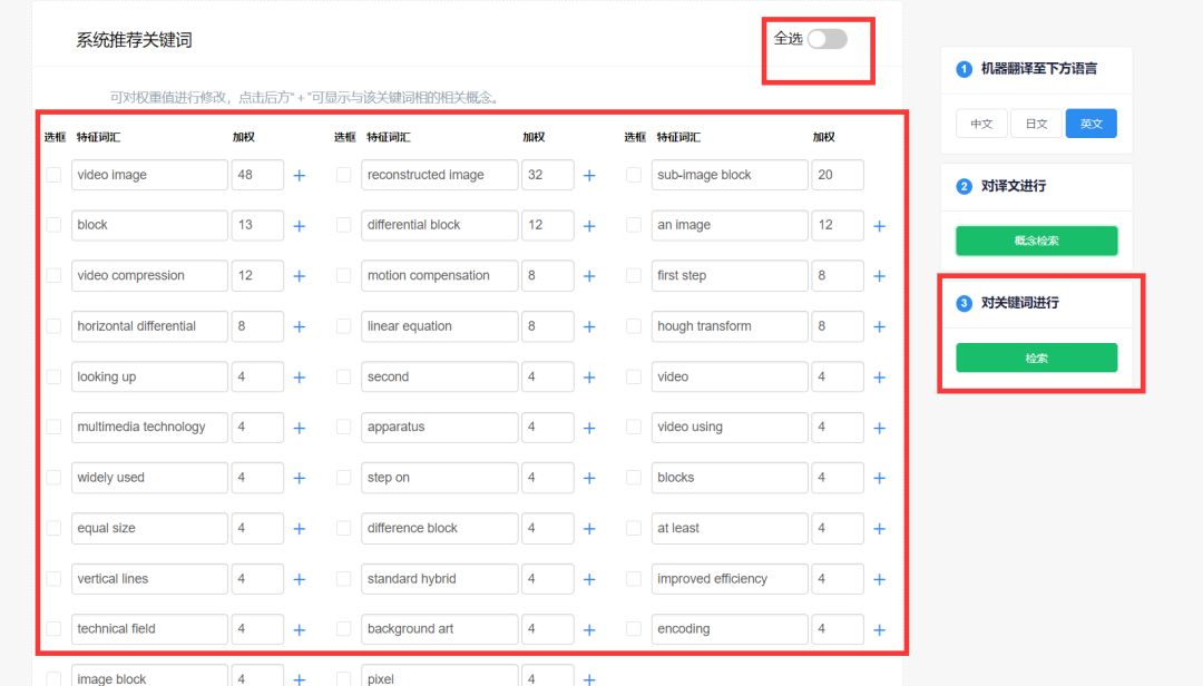 一款集「智能檢索+機器翻譯」的專利輔助撰寫系統(tǒng)