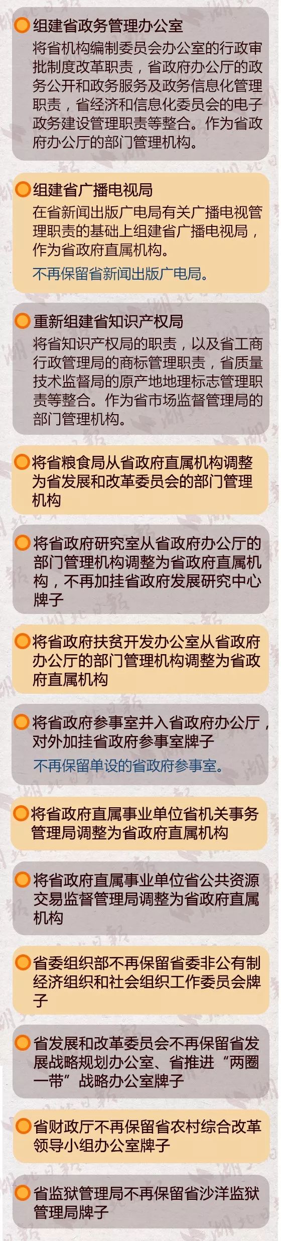 《湖北省省級(jí)機(jī)構(gòu)改革方案》：湖北省重新組建省知識(shí)產(chǎn)權(quán)局