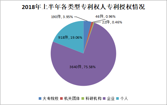 廣州市白云區(qū)2018年上半年專利數(shù)據(jù)分析報(bào)告