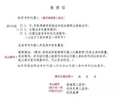 推薦專利代理人作為訴訟代理人參加專利行政案件、專利民事案件的信息采集申報(通知）