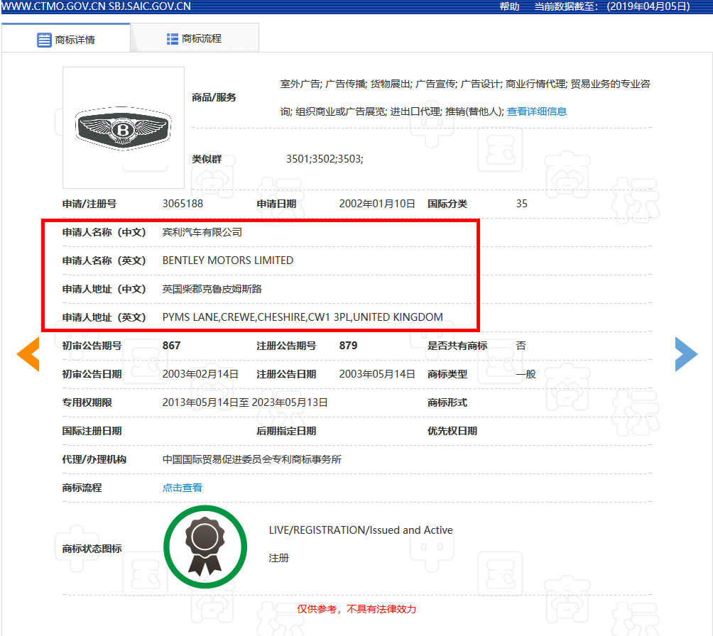 賓利汽車申請(qǐng)300余件賓利商標(biāo)，被認(rèn)定為非正常申請(qǐng)！什么情況？