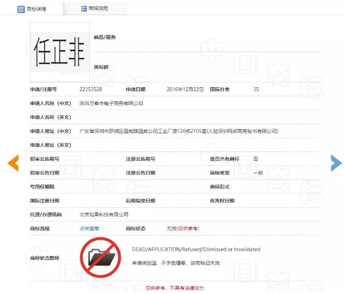 “任正非”、“孟晚舟”姓名被搶注為商標(biāo)？