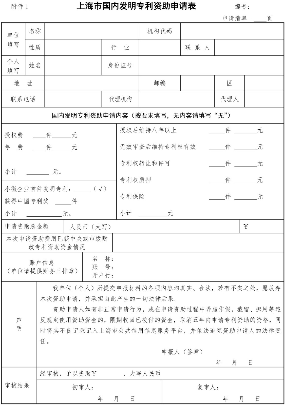 2019.7.1日起施行新《上海市專利一般資助申請(qǐng)指南》（全文）