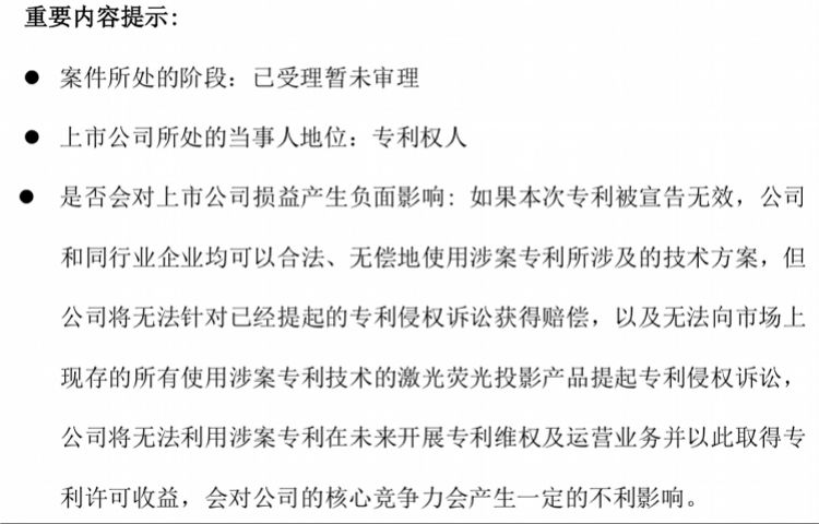 又陷專利糾紛？光峰科技核心競爭力或受影響