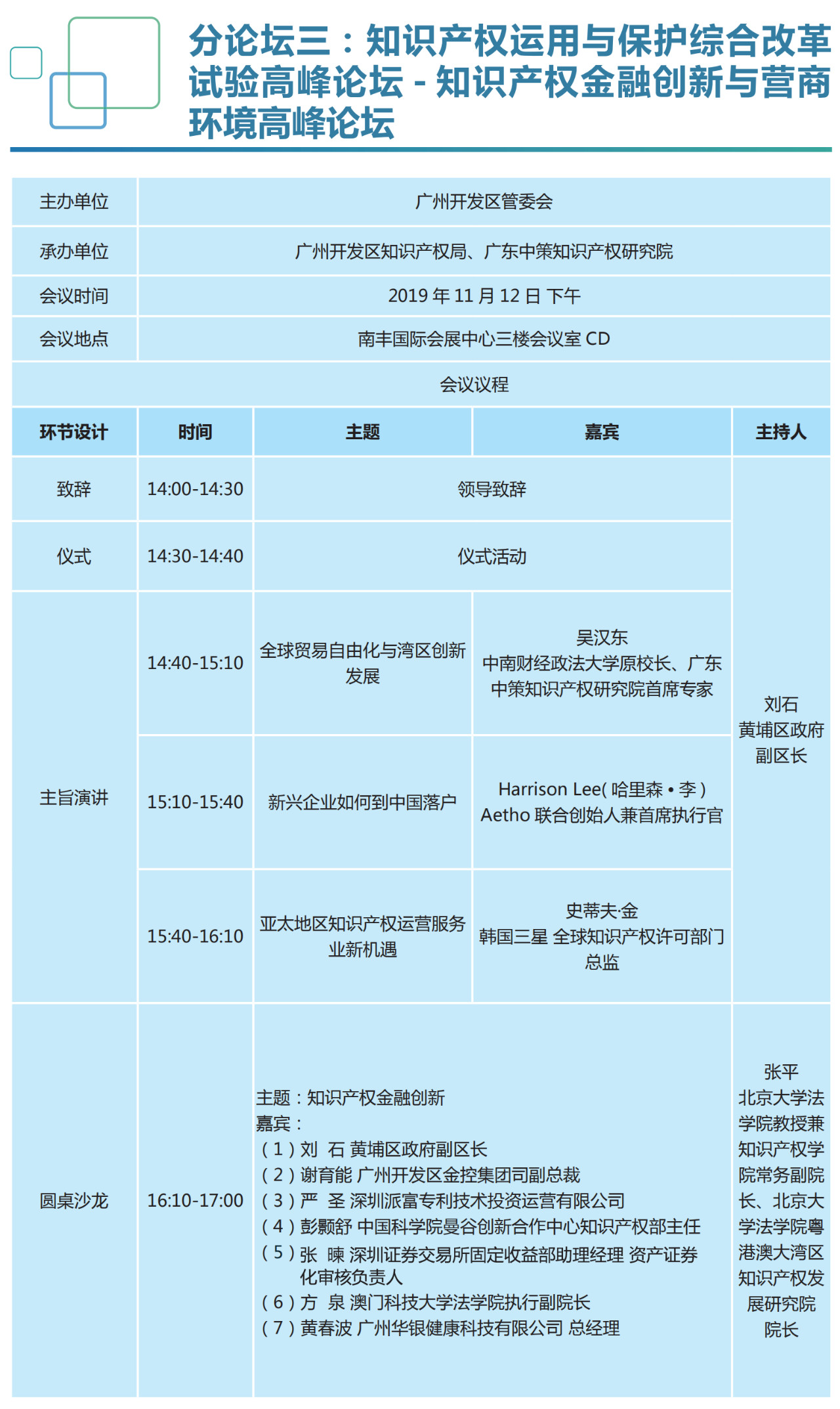 知交會(huì)：知識(shí)產(chǎn)權(quán)珠江論壇分論壇首波預(yù)告