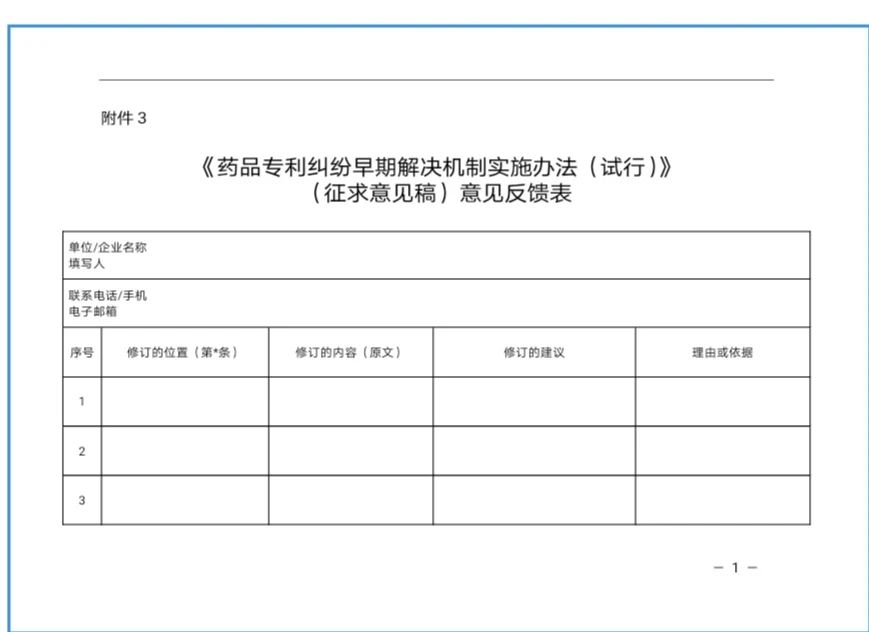 國家藥監(jiān)局 國知局：藥品專利糾紛早期解決機制實施辦法（試行）