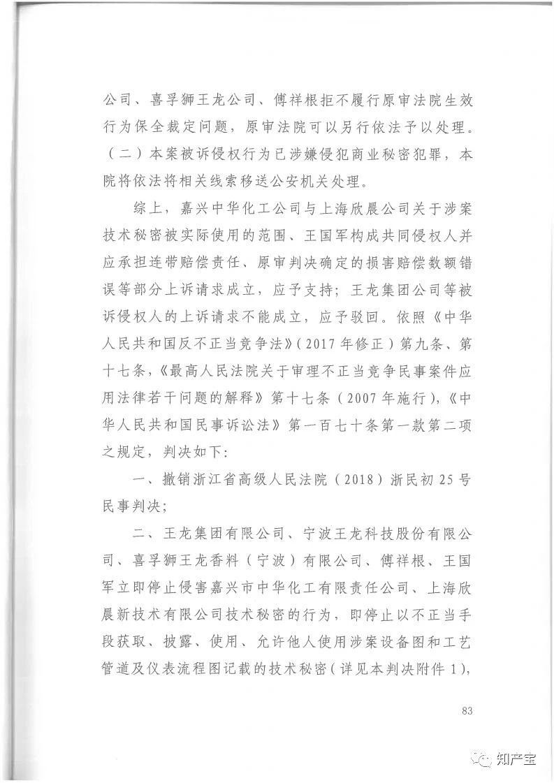 判決書全文 | 史上最高！判賠1.59億，最高法宣判一起技術(shù)秘密侵權(quán)上訴案