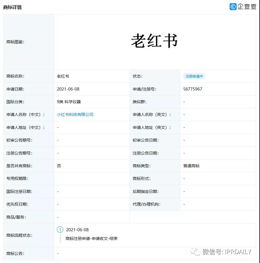 小紅書申請“老紅書”商標(biāo)，能否媲美小米、阿里、老干媽的家族商標(biāo)？