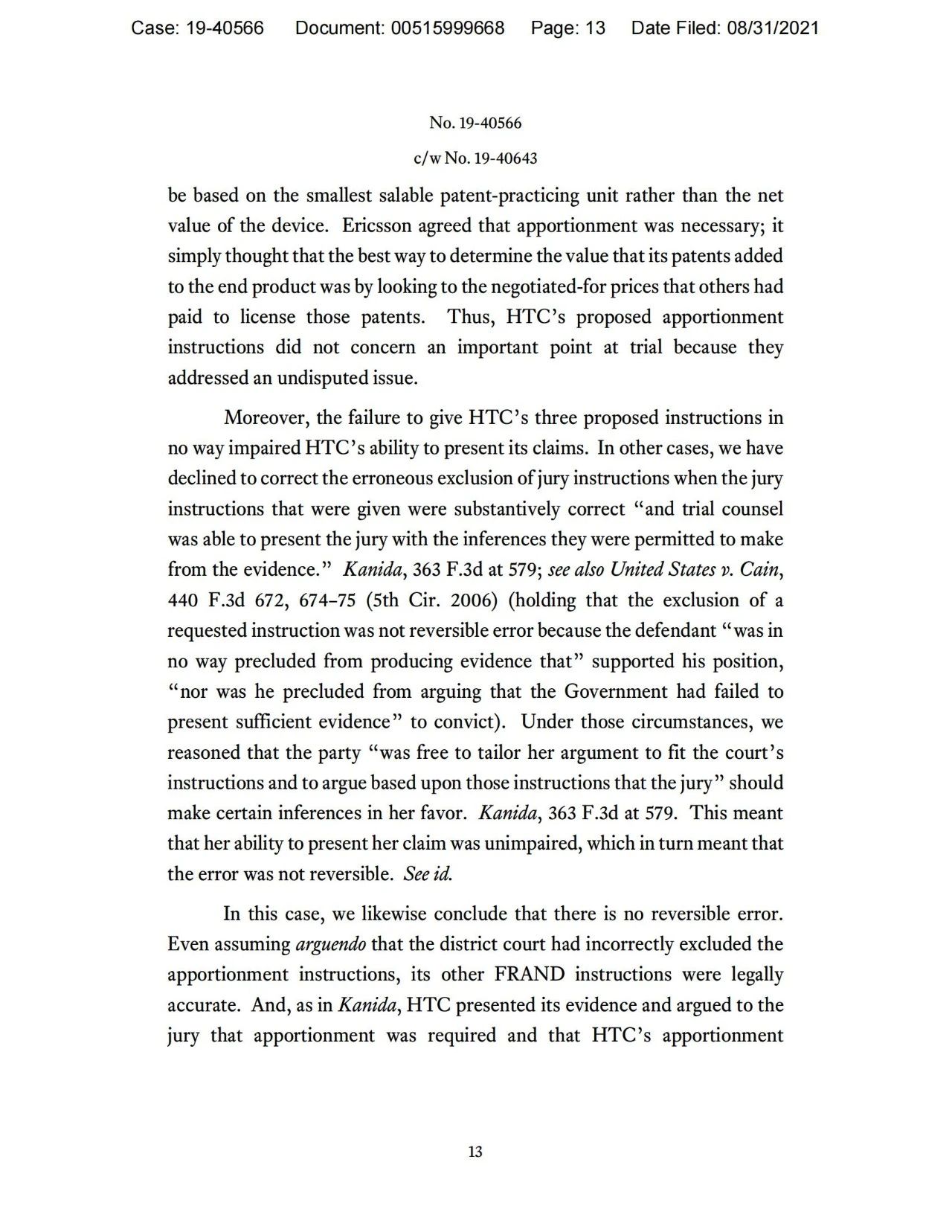 美國(guó)第五巡回上訴法院二審判決認(rèn)定愛立信符合FRAND承諾