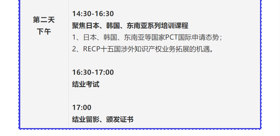 倒計(jì)時(shí)！2021年「涉外專利代理高級研修班【上海站】」即將舉辦！