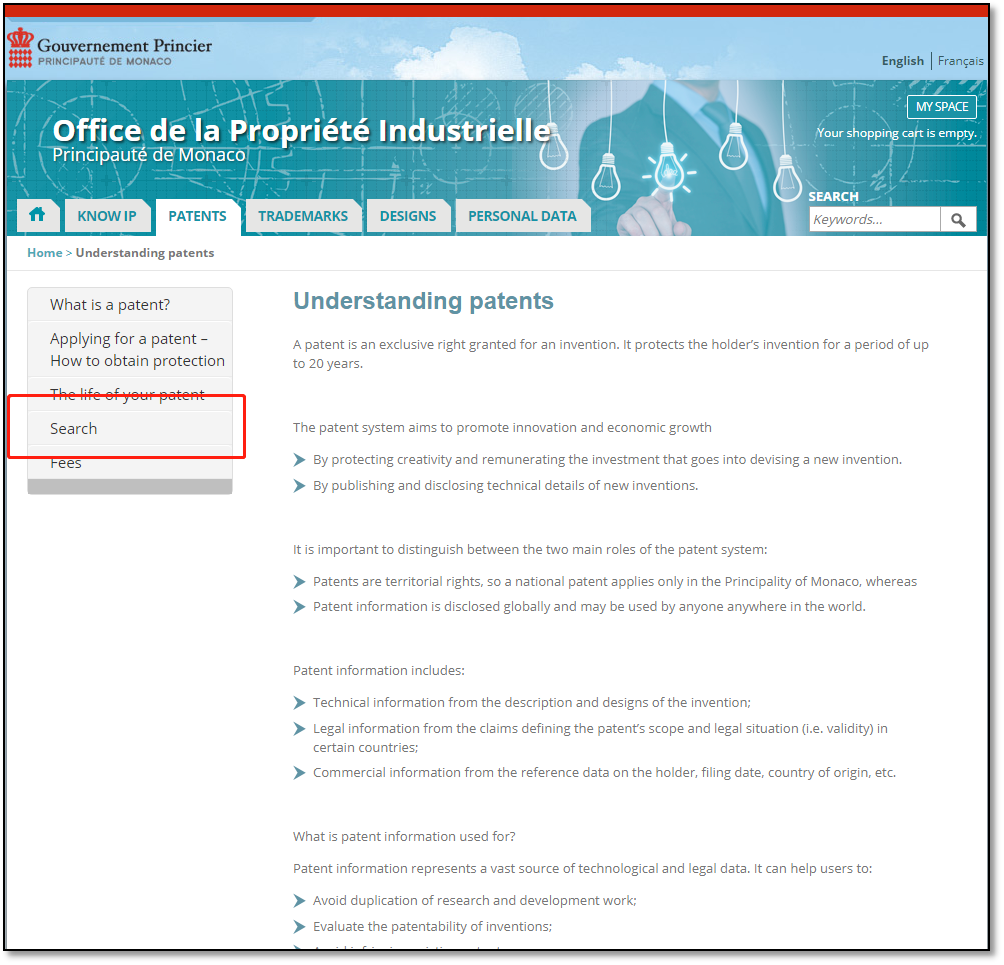 各國(guó)/地區(qū)專利年費(fèi)查詢（十三） | 摩納哥專利法律狀態(tài)和年費(fèi)查詢步驟