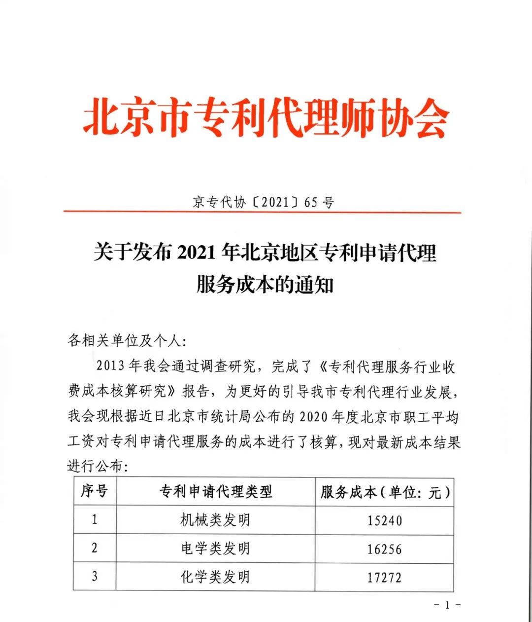 2021年北京地區(qū)專利申請代理服務(wù)成本公布：發(fā)明專利1.5w+，實(shí)用新型8k+！