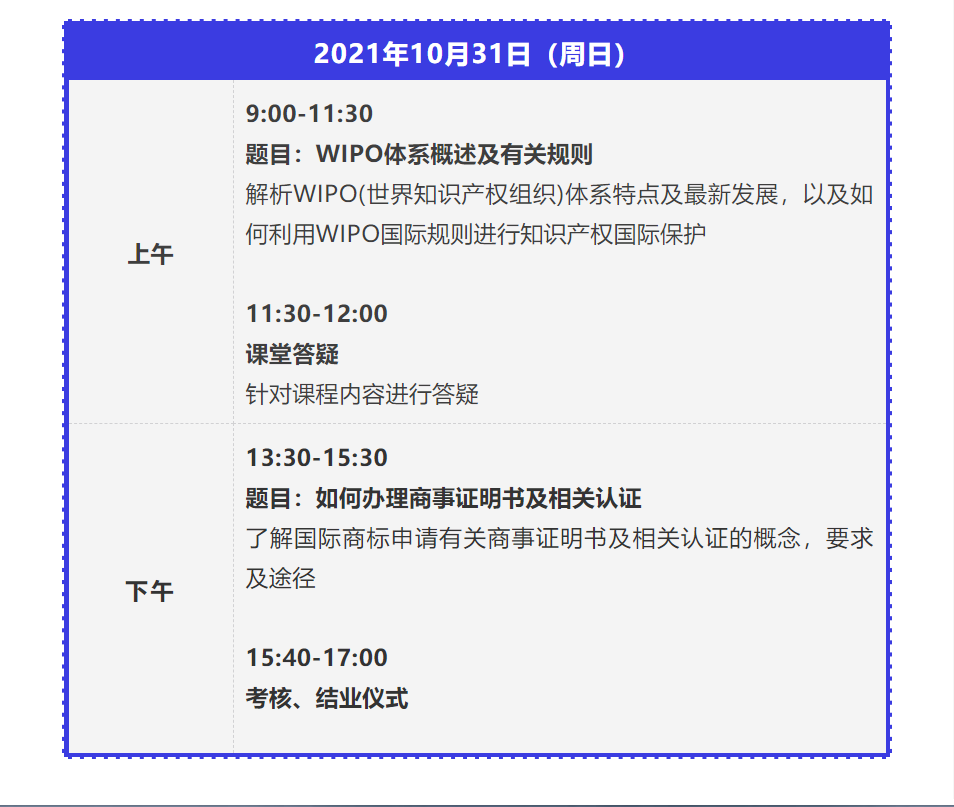 報(bào)名！2021年「涉外商標(biāo)代理高級研修班【西安站】」來啦！