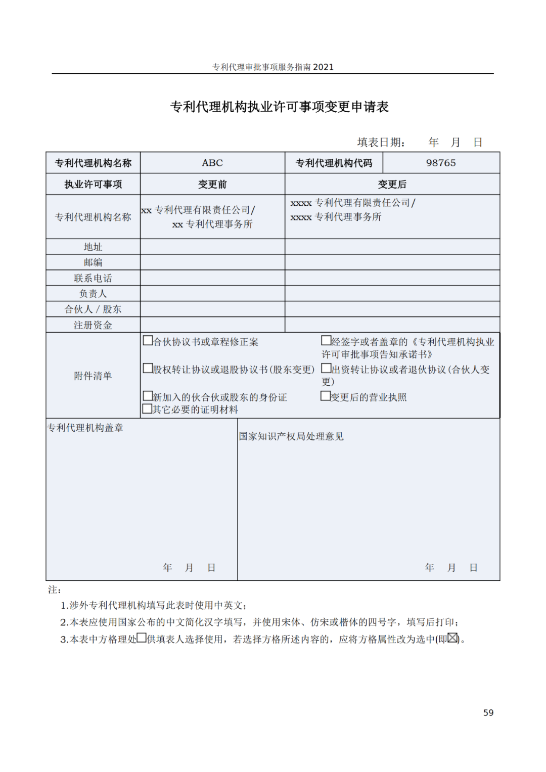 最新！2021年專利代理審批事項(xiàng)服務(wù)指南發(fā)布