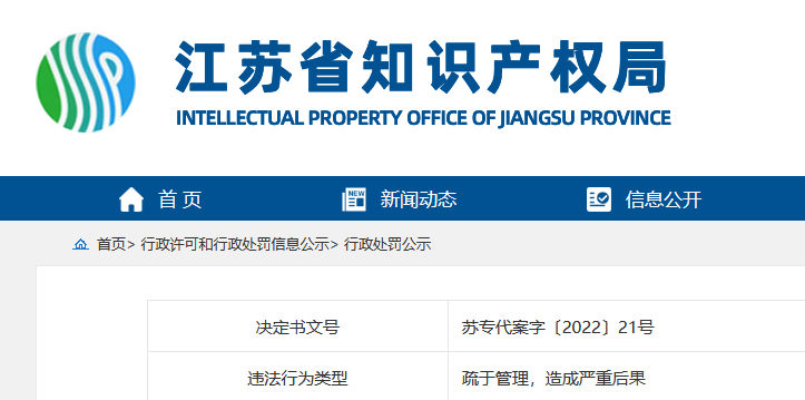 兩家代理機(jī)構(gòu)因代理1960件非正常專利申請被罰10萬！