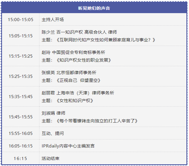 聽見她們的聲音！IPR Daily作者“見字不如見面”線上沙龍分享會周日舉行