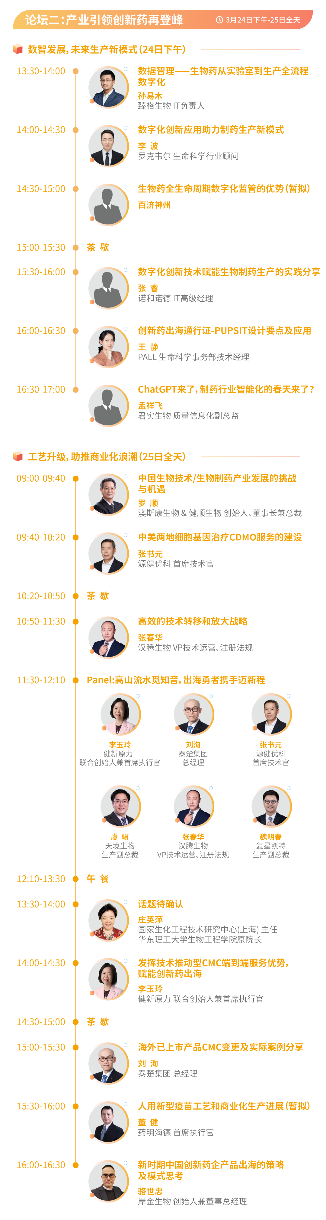 最新議程 | 聚焦創(chuàng)新出海 助推數(shù)智工藝發(fā)展！藥企、CRO/CDMO、資本和駐外使館等百余家企業(yè)參會