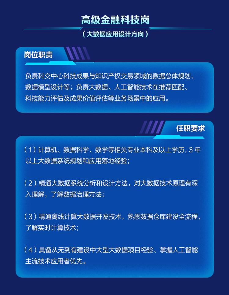 深交所科技成果與知識產(chǎn)權(quán)交易中心有限責(zé)任公司2023年社會與校園招聘正在進(jìn)行中！