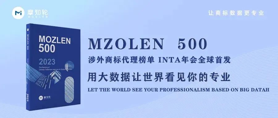 《MOZLEN500》中國(guó)涉外商標(biāo)代理機(jī)構(gòu)全球榜單INTA會(huì)場(chǎng)首發(fā)！