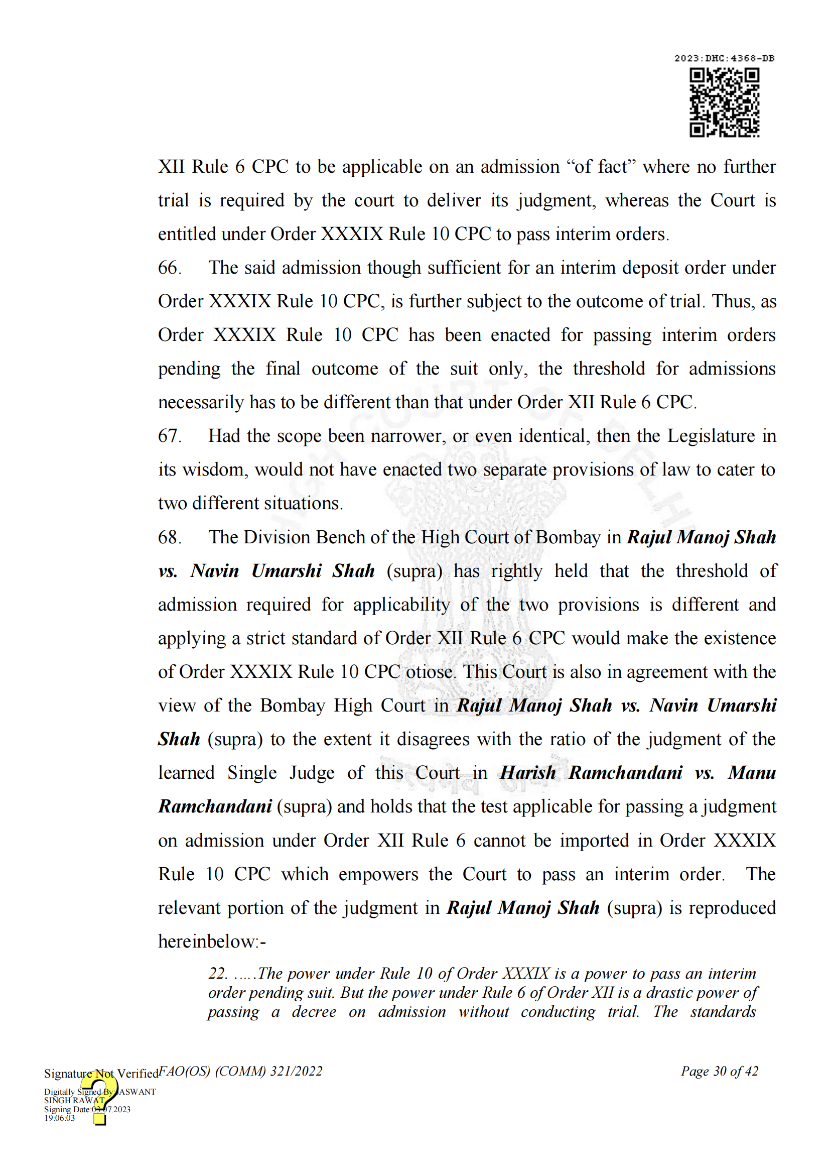 最新進展！印度高等法院要求OPPO支付保證金，因涉嫌侵犯諾基亞5G SEPs｜判決書