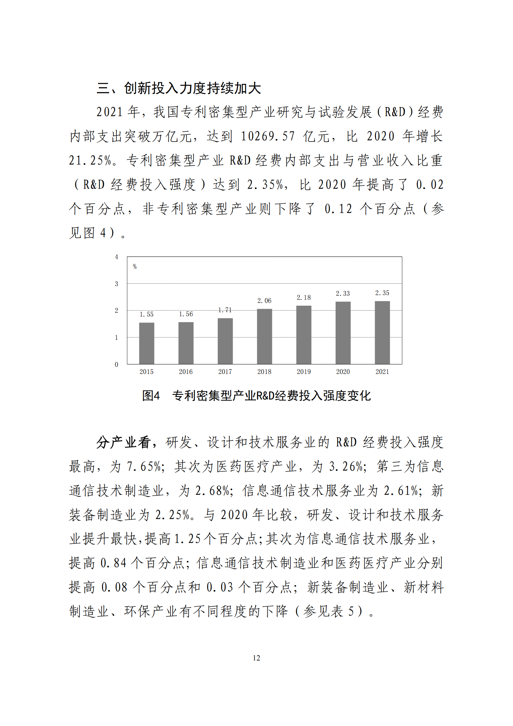 國(guó)知局：2021年我國(guó)專利密集型產(chǎn)業(yè)工資溢價(jià)10.25%｜附《中國(guó)專利密集型產(chǎn)業(yè)統(tǒng)計(jì)監(jiān)測(cè)報(bào)告（2022）》