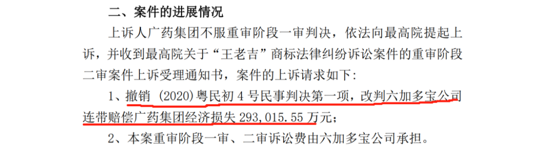 堅(jiān)持索賠29.3億！“王老吉”商標(biāo)之爭(zhēng)由最高院二審審理