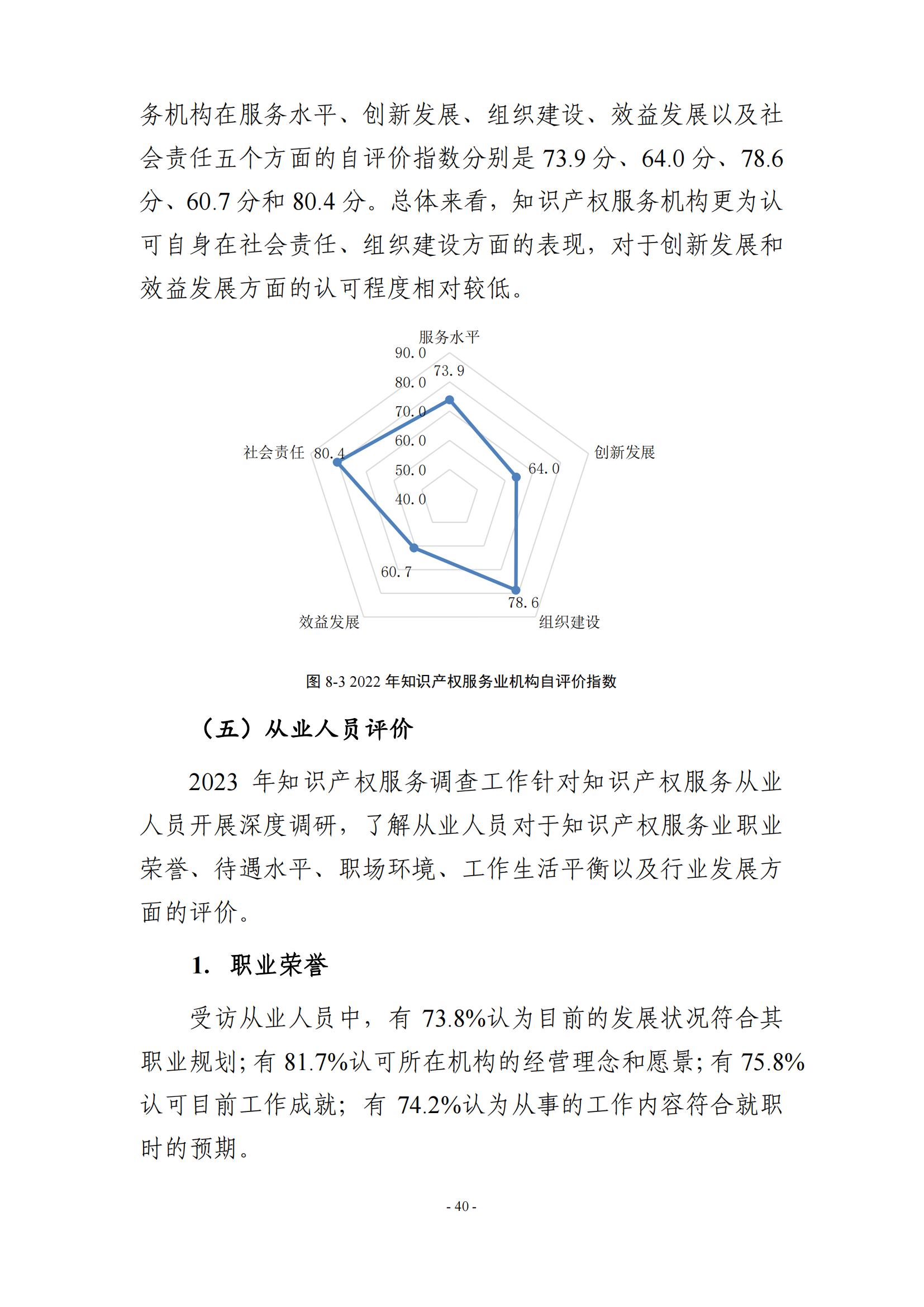 65%知識產(chǎn)權(quán)從業(yè)人員認(rèn)為薪資水平符合其勞動付出，61.6%表示不需要額外加班│《2023年全國知識產(chǎn)權(quán)服務(wù)業(yè)統(tǒng)計(jì)調(diào)查報(bào)告》