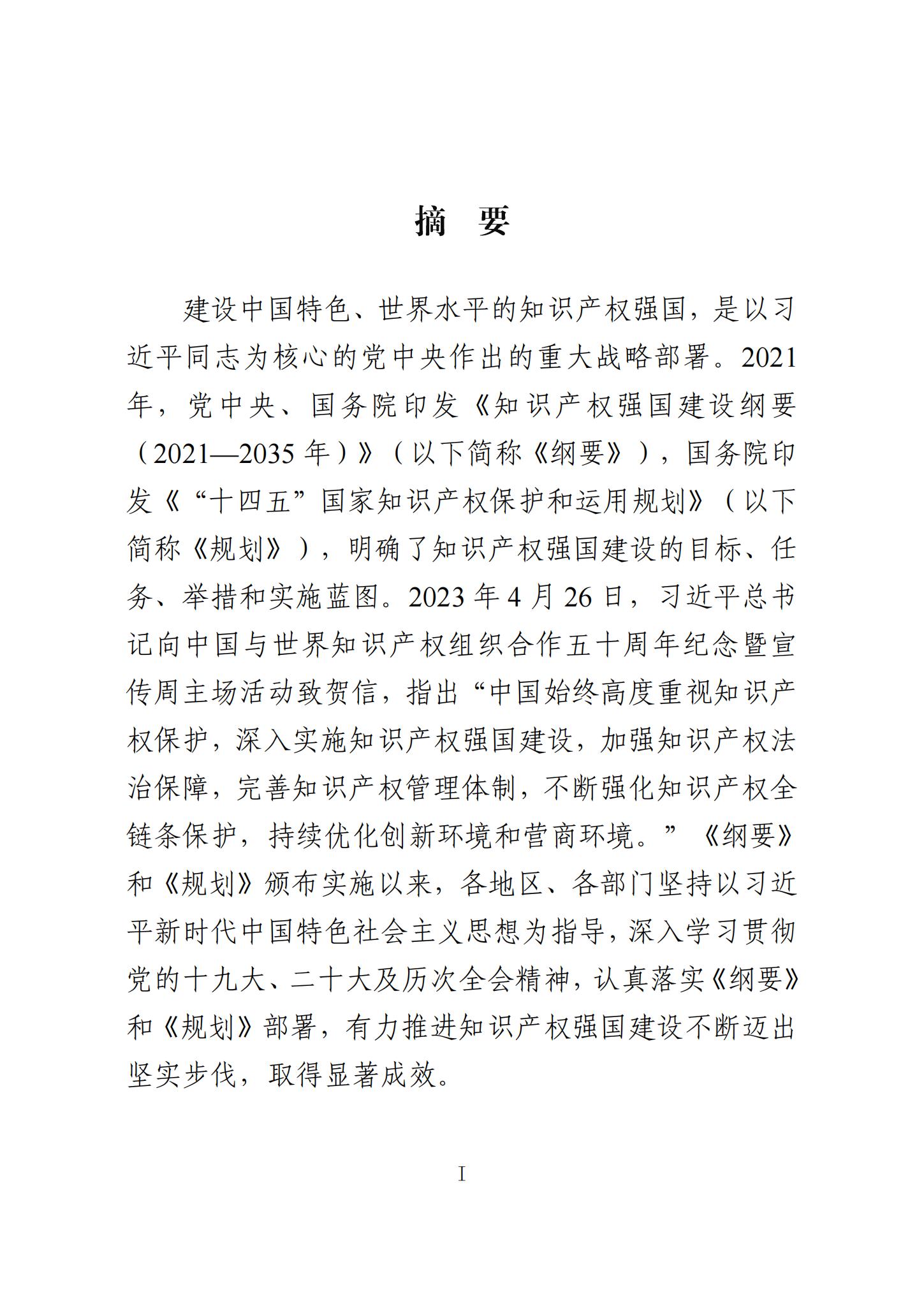 《知識產(chǎn)權(quán)強國建設(shè)發(fā)展報告（2023年）》全文發(fā)布：對2024年知識產(chǎn)權(quán)強國建設(shè)發(fā)展進行展望