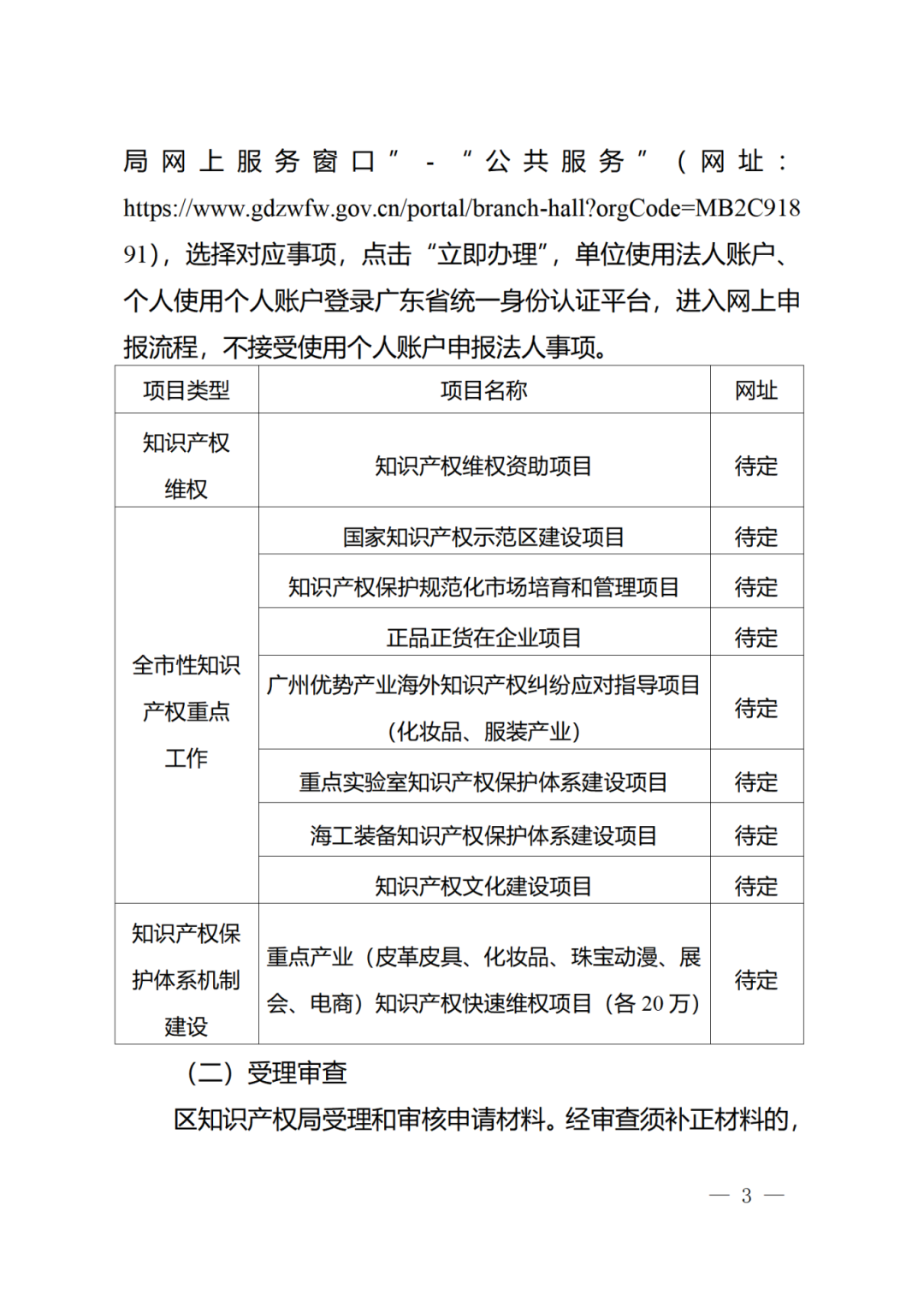 征求意見！《2024年度廣州市知識產(chǎn)權(quán)工作專項資金（發(fā)展資金）保護(hù)類項目申報指南》