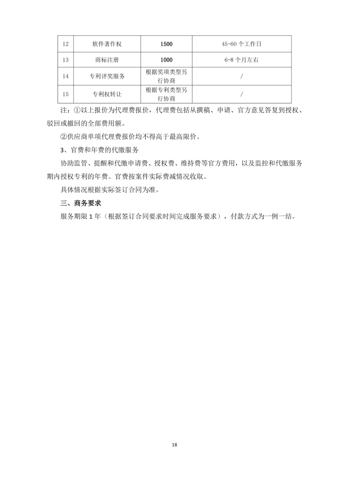 發(fā)明專利4980元，實(shí)用新型1800元，外觀500元，上海一研究院采購(gòu)知識(shí)產(chǎn)權(quán)代理成交公告