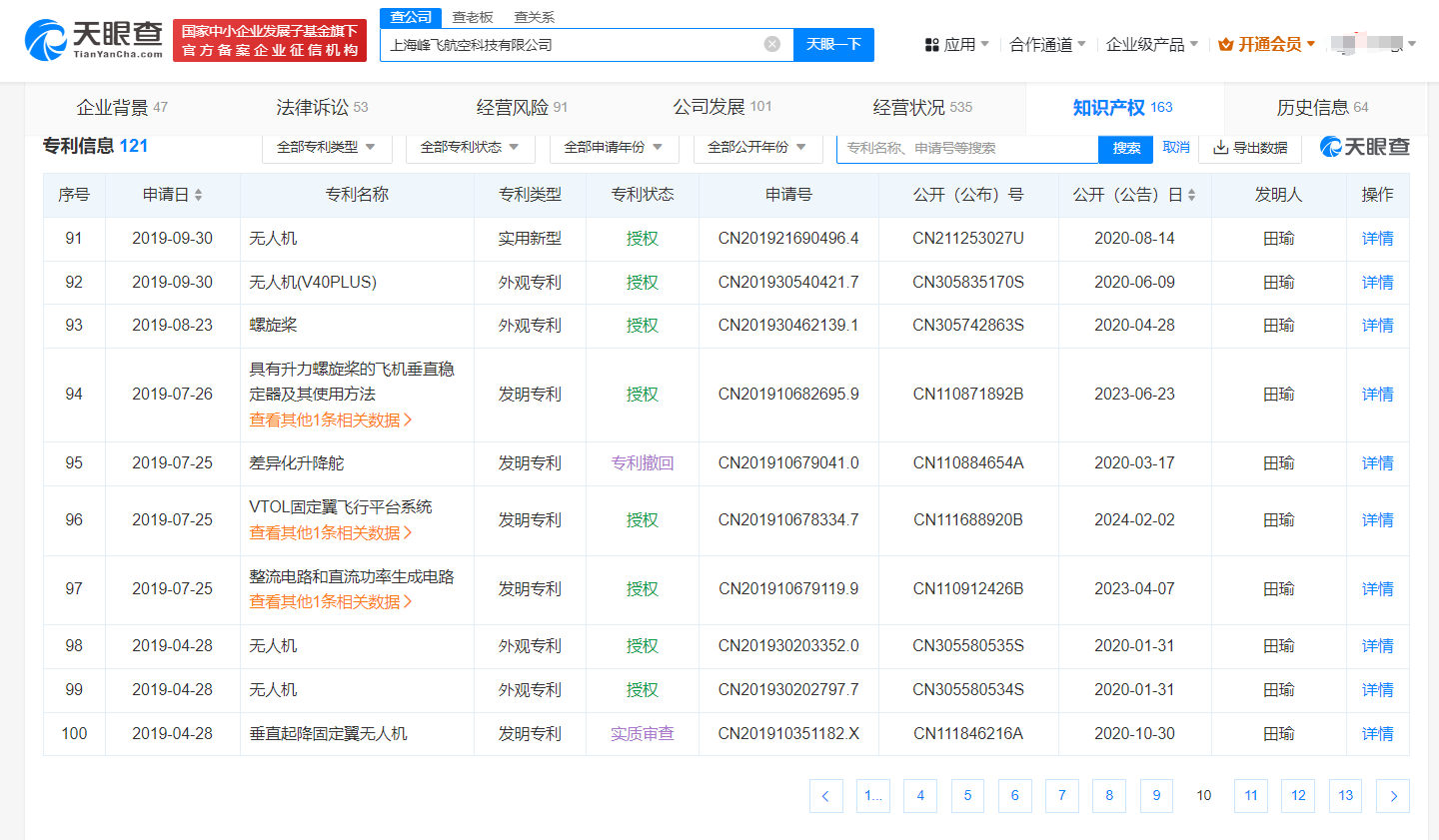 峰飛航空VTOL相關專利已獲授權，飛行汽車關聯(lián)公司已申請上百項專利