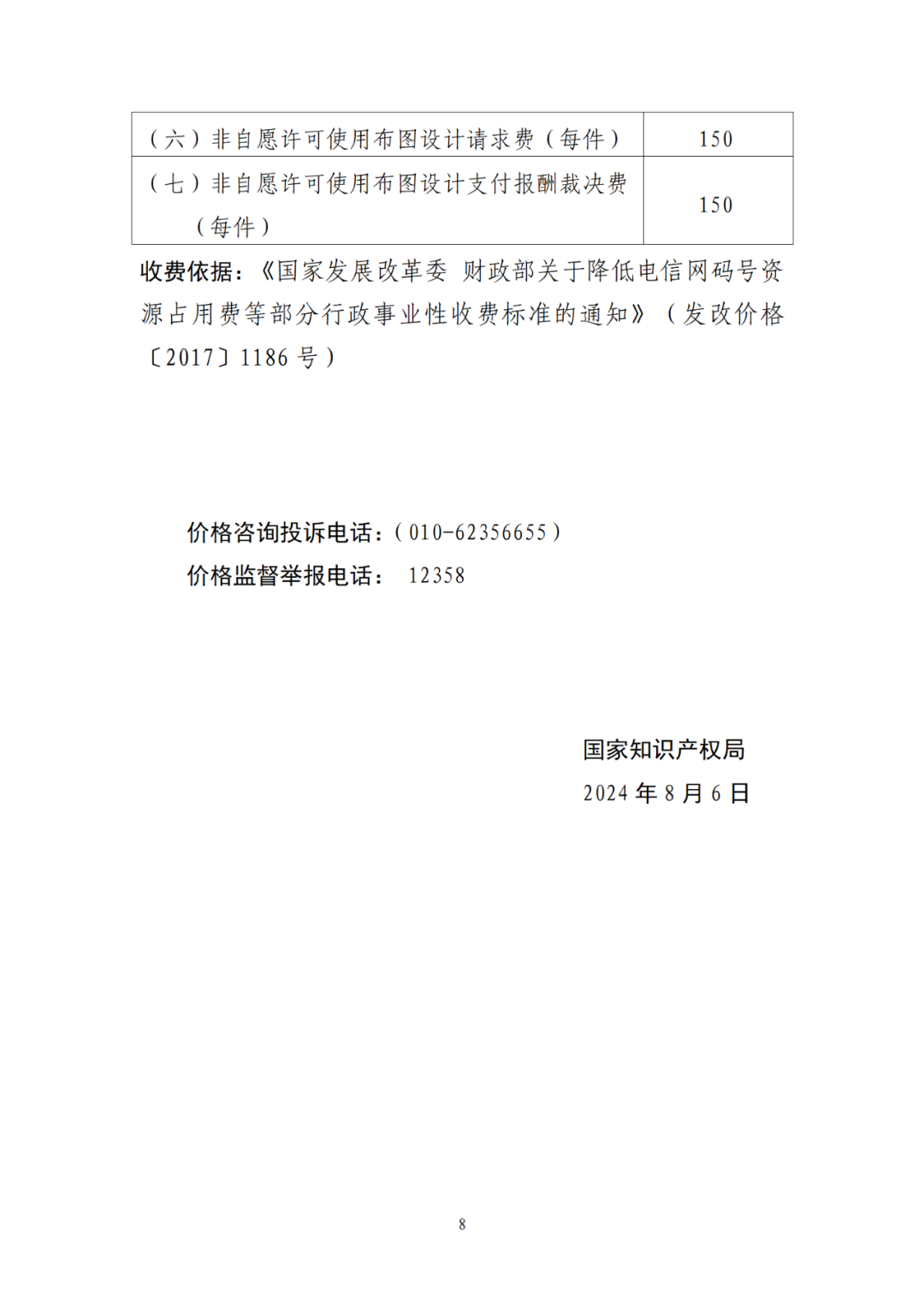 最新公布！專利收費、集成電路布圖設計收費標準