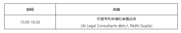 明天下午15:00直播！“印度專利申請和審查實(shí)務(wù)”線上培訓(xùn)報名通道開啟