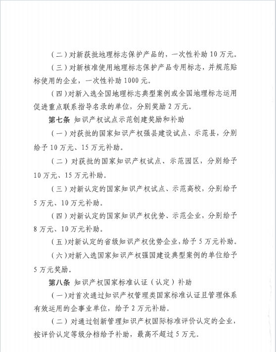 中國專利金獎獎勵30萬元！《隴南市知識產(chǎn)權(quán)保護獎勵補助辦法》來啦