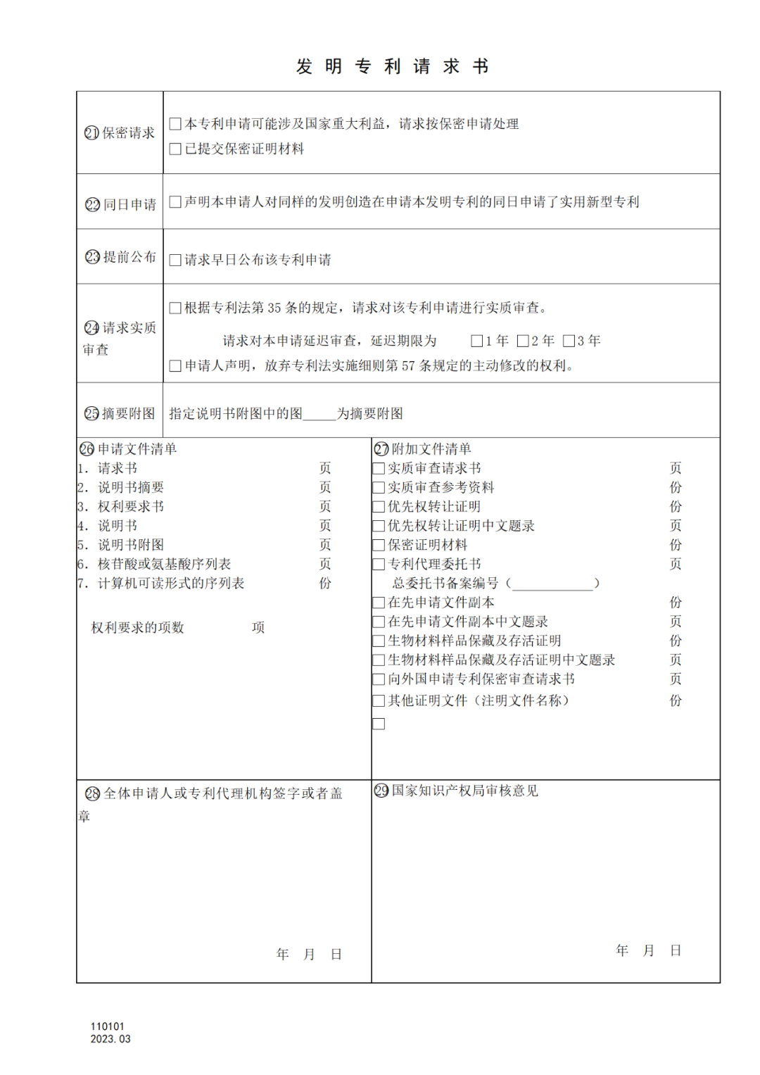 2025.1.10日起啟用！新修訂七張專利申請請求類表格