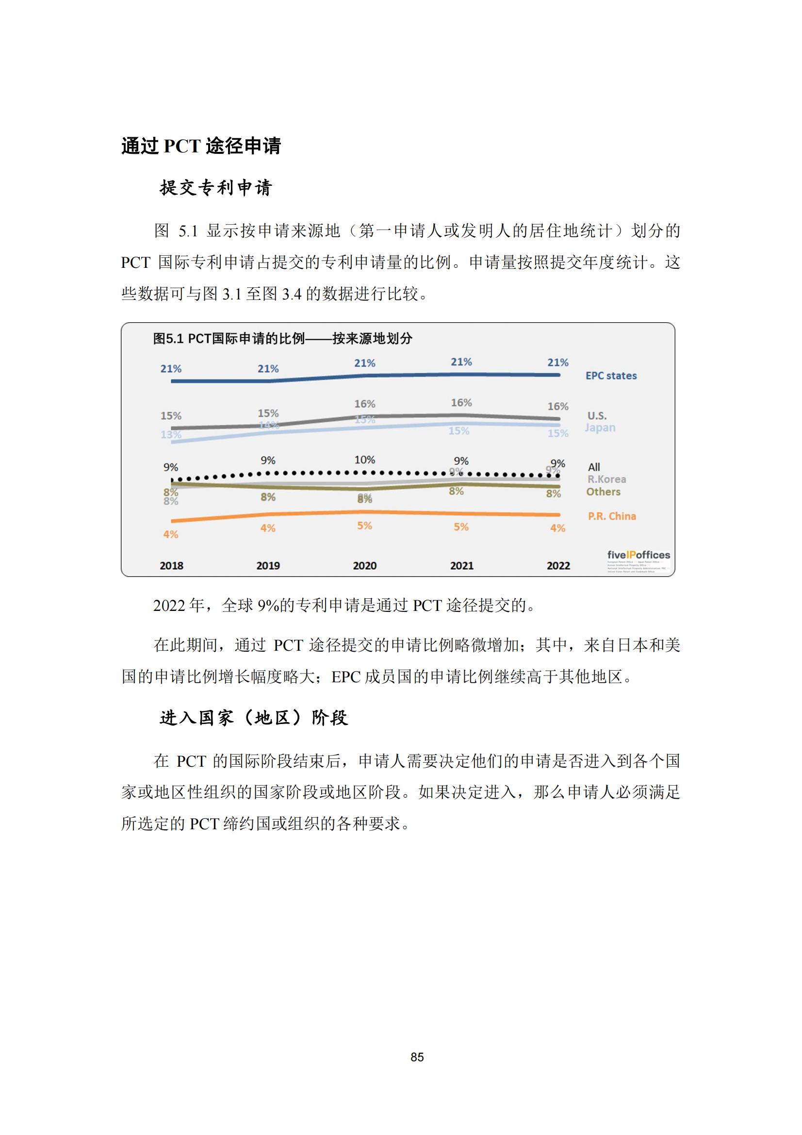 國知局：《2023年世界五大知識產(chǎn)權(quán)局統(tǒng)計(jì)報告》（中英文版）