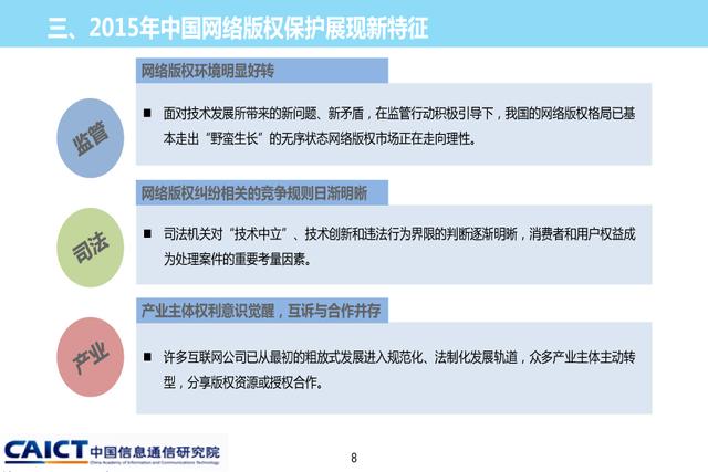 《2015年中國網絡版權保護年度報告》發(fā)布