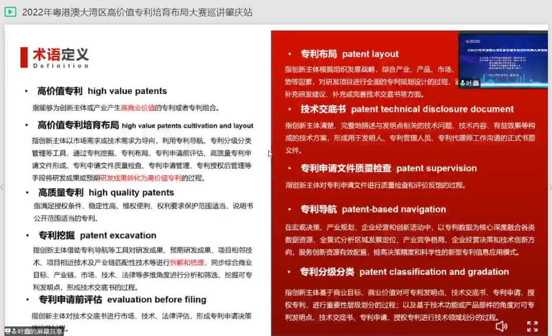 2022年粵港澳大灣區(qū)高價(jià)值專利培育布局大賽肇慶站圓滿舉辦！