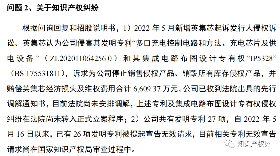 又一公司止步IPO！IPO期間被訴專利侵權(quán)，27項發(fā)明專利全被提起無效